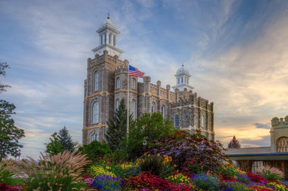 Logan Utah Temple Mountain of God Gallery Wrap
