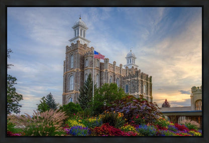 Logan Utah Temple Mountain of God Gallery Wrap