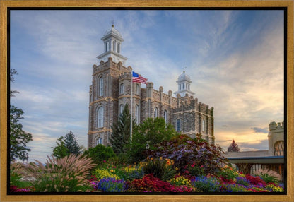 Logan Utah Temple Mountain of God Gallery Wrap