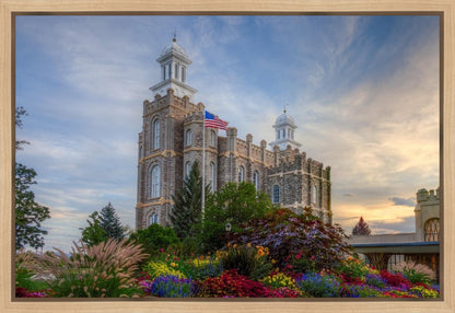 Logan Utah Temple Mountain of God Gallery Wrap