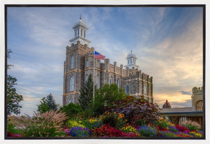 Logan Utah Temple Mountain of God Gallery Wrap