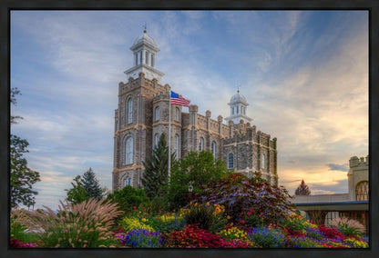 Logan Utah Temple Mountain of God Gallery Wrap
