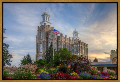 Logan Utah Temple Mountain of God Gallery Wrap