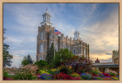 Logan Utah Temple Mountain of God Gallery Wrap