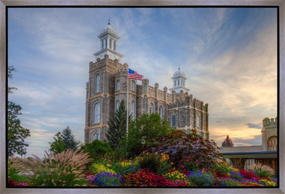 Logan Utah Temple Mountain of God Gallery Wrap