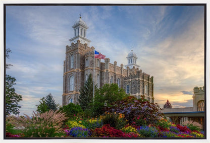 Logan Utah Temple Mountain of God Gallery Wrap