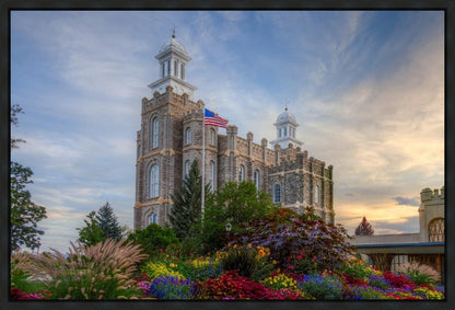 Logan Utah Temple Mountain of God Gallery Wrap