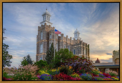 Logan Utah Temple Mountain of God Gallery Wrap