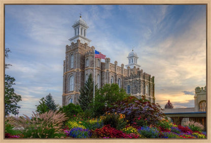 Logan Utah Temple Mountain of God Gallery Wrap