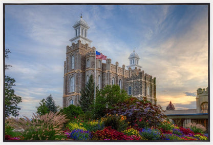 Logan Utah Temple Mountain of God Gallery Wrap
