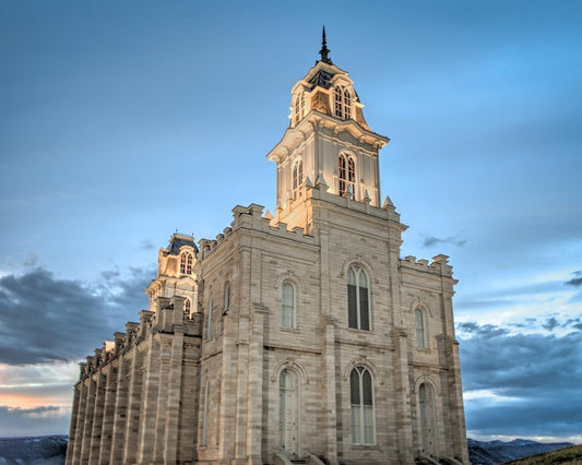 Manti Utah Temple His House of Peace Gallery Wrap