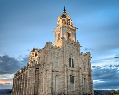 Manti Utah Temple His House of Peace Gallery Wrap