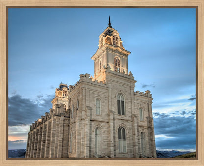 Manti Utah Temple His House of Peace Gallery Wrap