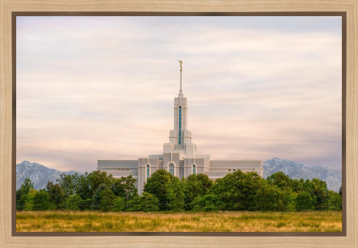 Mt. Timpanogos Utah Temple A Celestial House Gallery Wrap