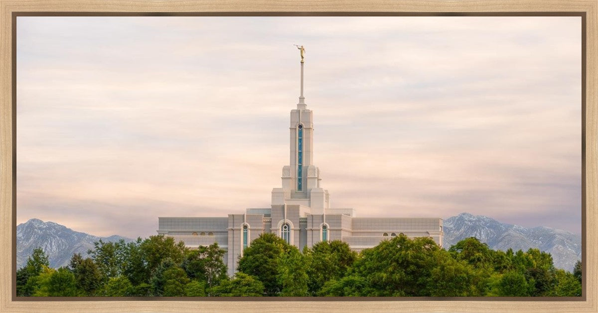 Mt. Timpanogos Utah Temple A Celestial House Gallery Wrap