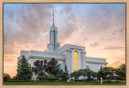 Mt. Timpanogos Utah Temple House of Light Gallery Wrap