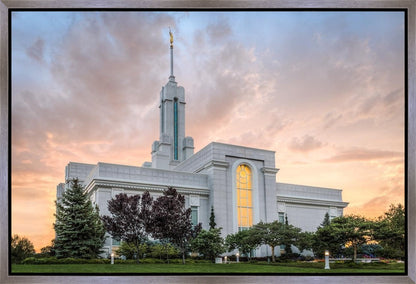 Mt. Timpanogos Utah Temple House of Light Gallery Wrap