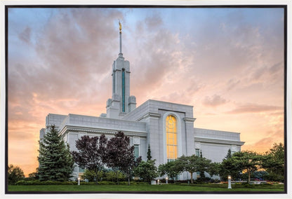 Mt. Timpanogos Utah Temple House of Light Gallery Wrap