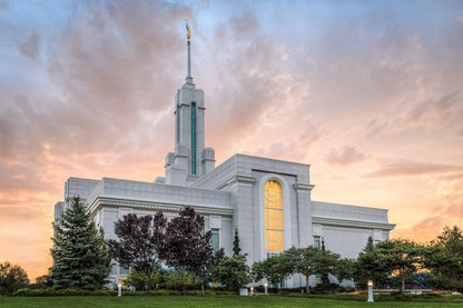 Mt. Timpanogos Utah Temple House of Light Gallery Wrap