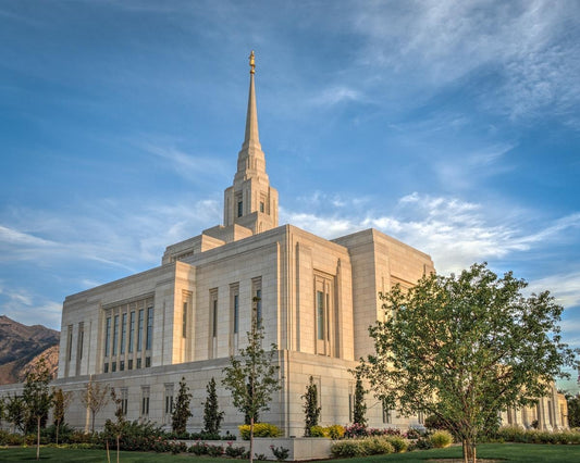 Ogden Utah Temple Place of Holiness Gallery Wrap