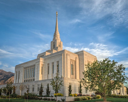Ogden Utah Temple Place of Holiness Gallery Wrap