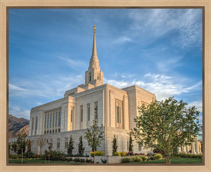 Ogden Utah Temple Place of Holiness Gallery Wrap
