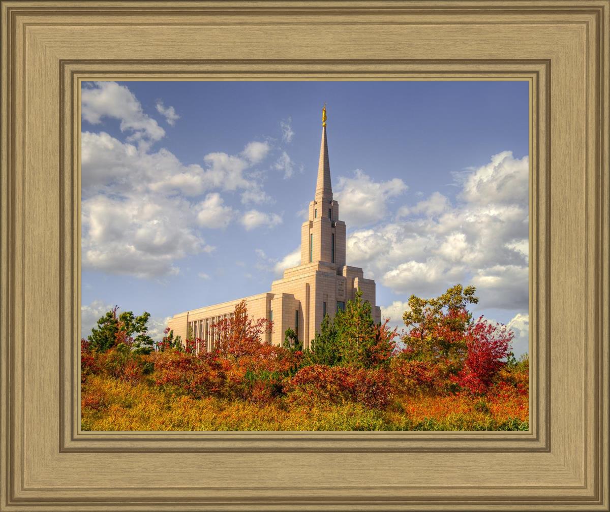 Oquirrh Mtn. Utah Temple Fall Colors