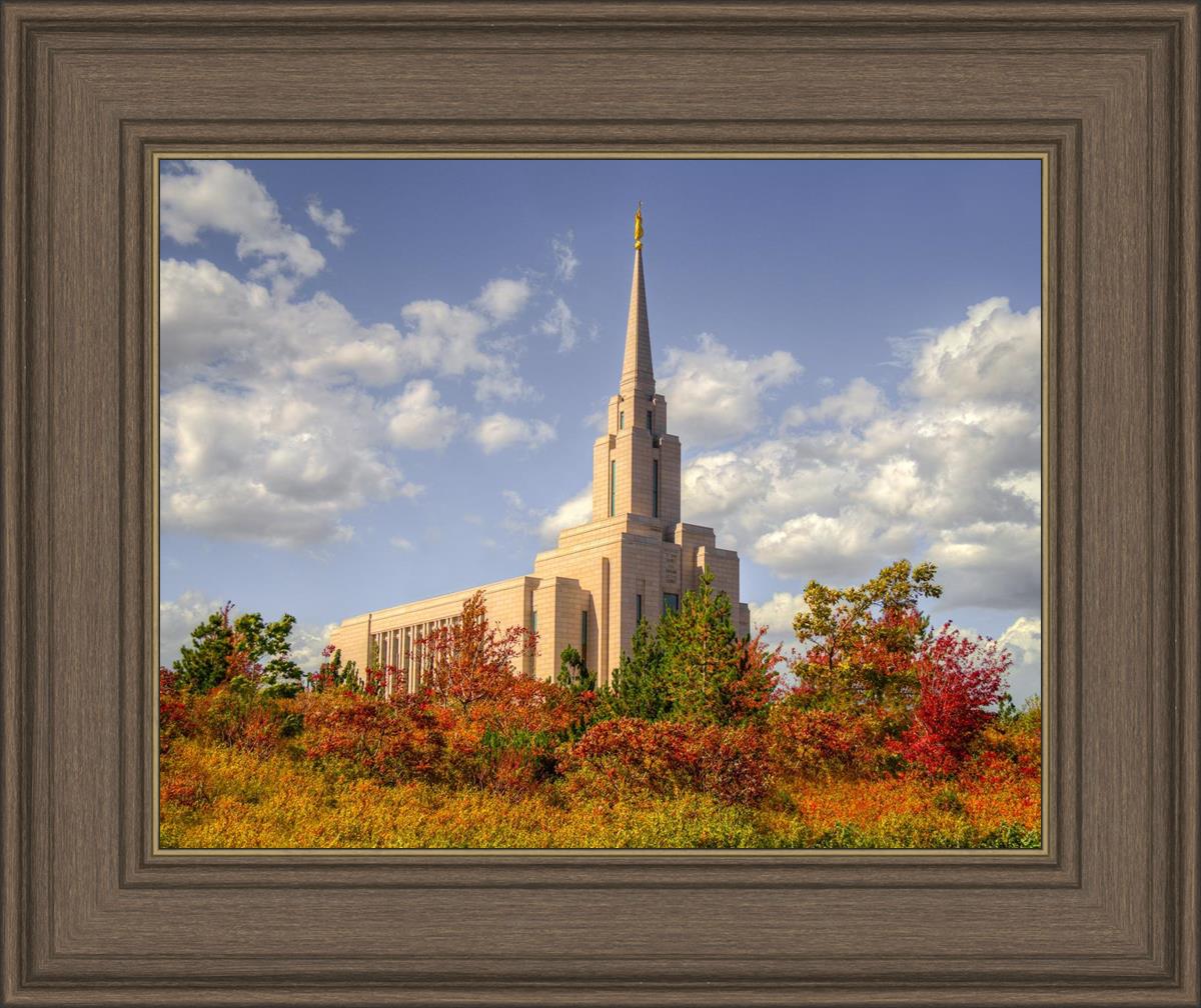 Oquirrh Mtn. Utah Temple Fall Colors