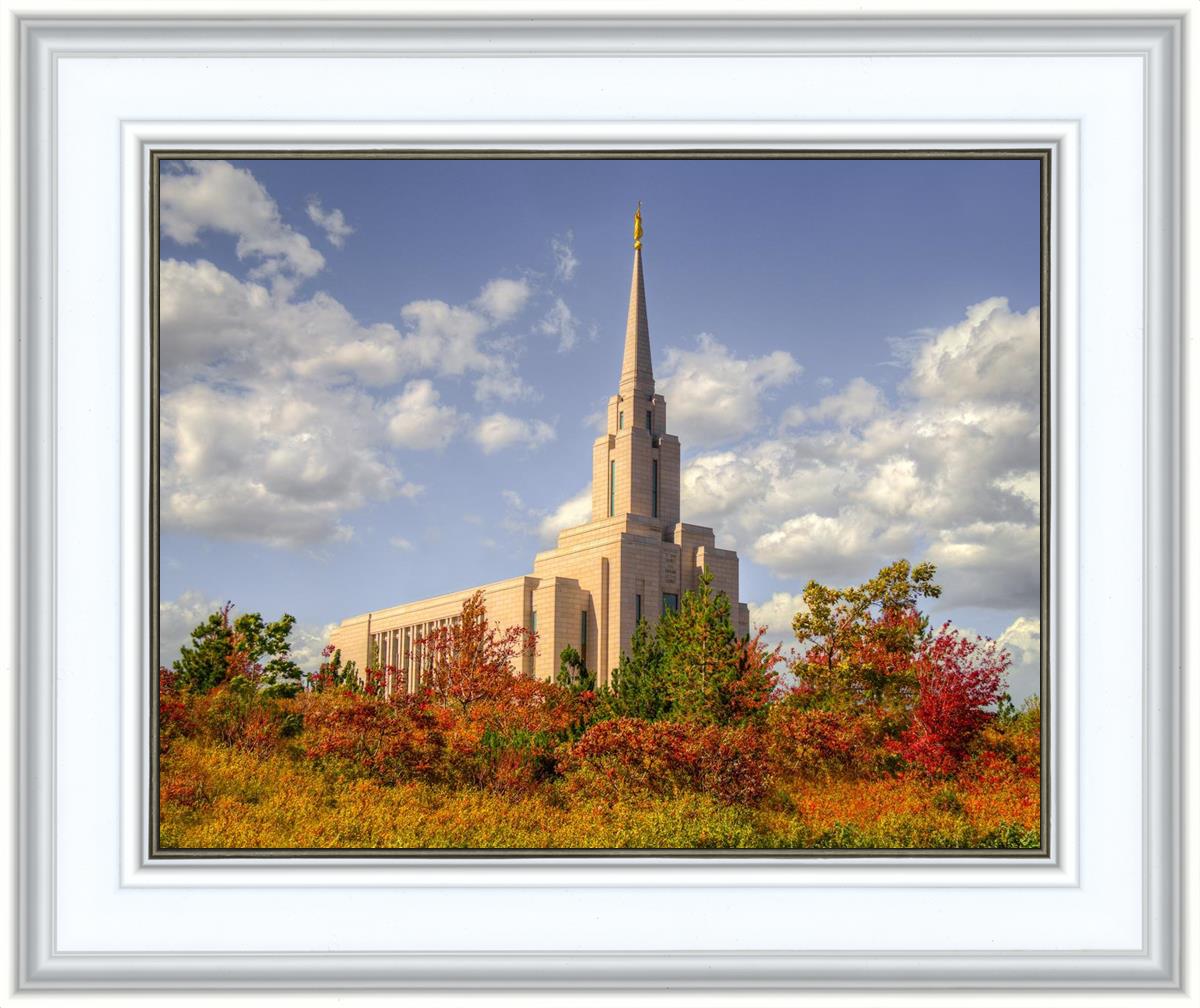 Oquirrh Mtn. Utah Temple Fall Colors