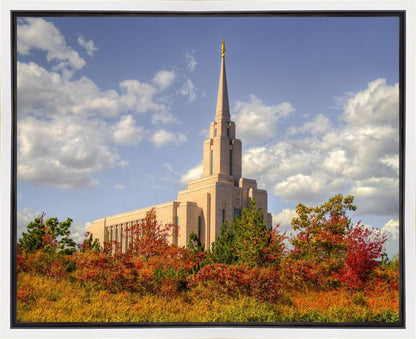 Oquirrh Mtn. Utah Temple Fall Colors Gallery Wrap