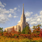 Oquirrh Mtn. Utah Temple Fall Colors
