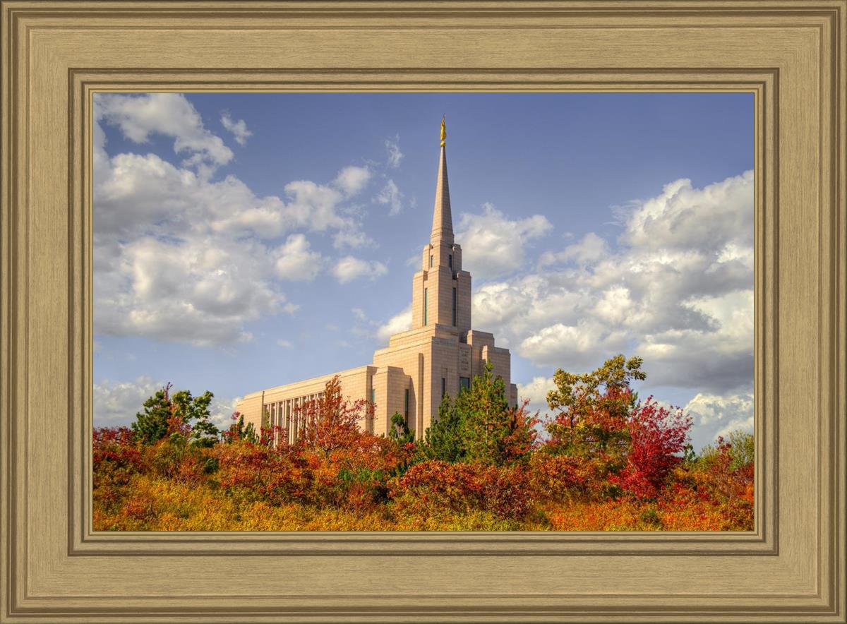 Oquirrh Mtn. Utah Temple Fall Colors