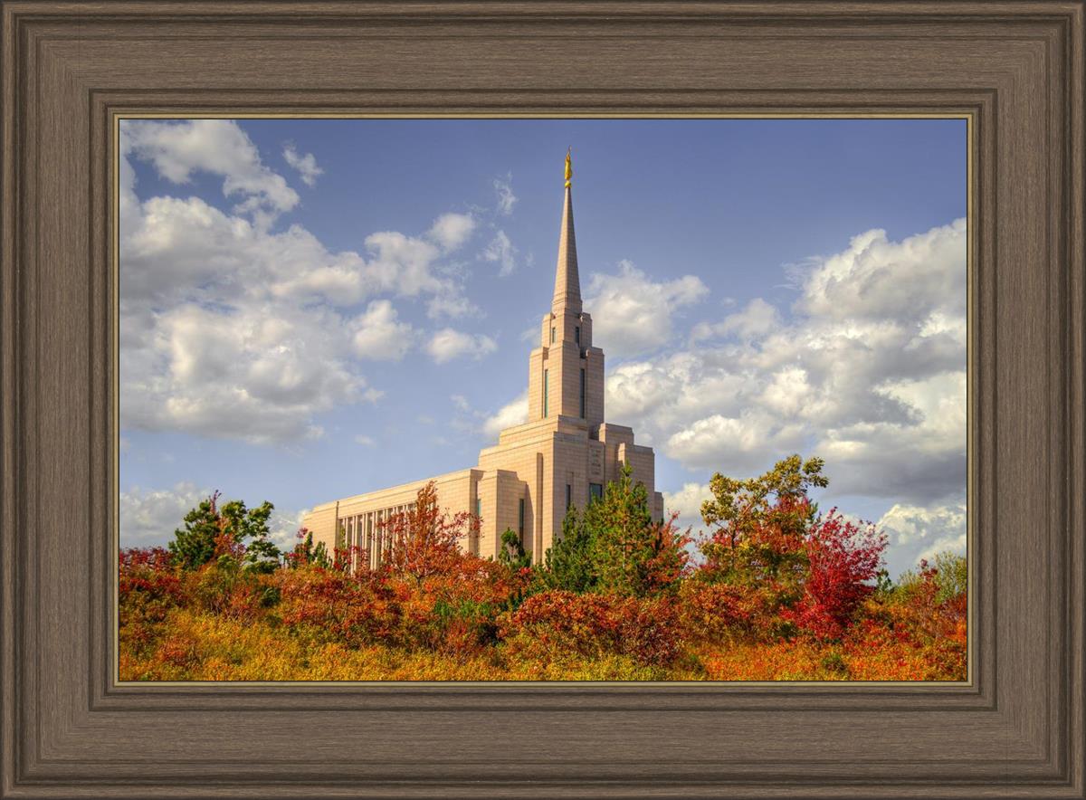 Oquirrh Mtn. Utah Temple Fall Colors