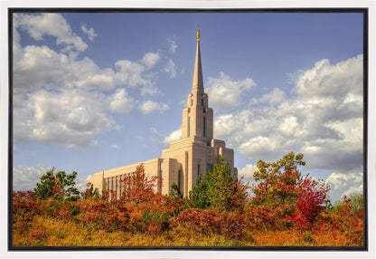 Oquirrh Mtn. Utah Temple Fall Colors Gallery Wrap