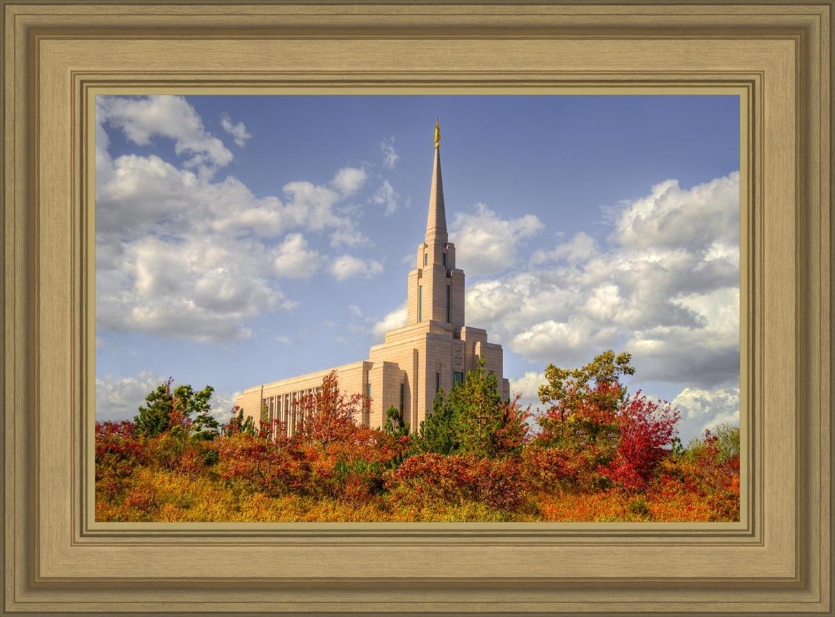Oquirrh Mtn. Utah Temple Fall Colors