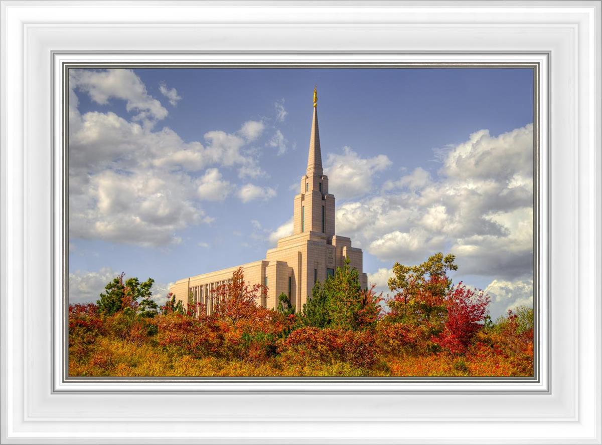 Oquirrh Mtn. Utah Temple Fall Colors