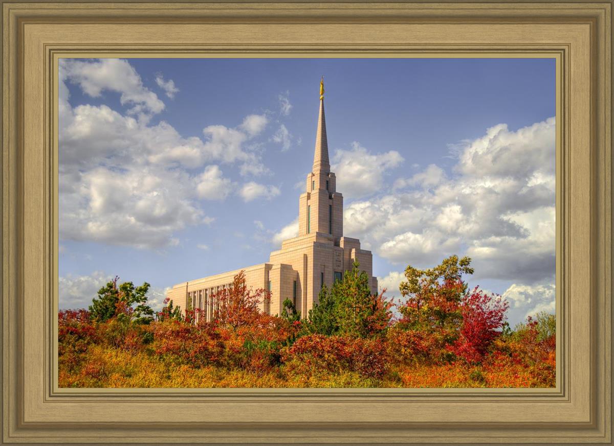 Oquirrh Mtn. Utah Temple Fall Colors