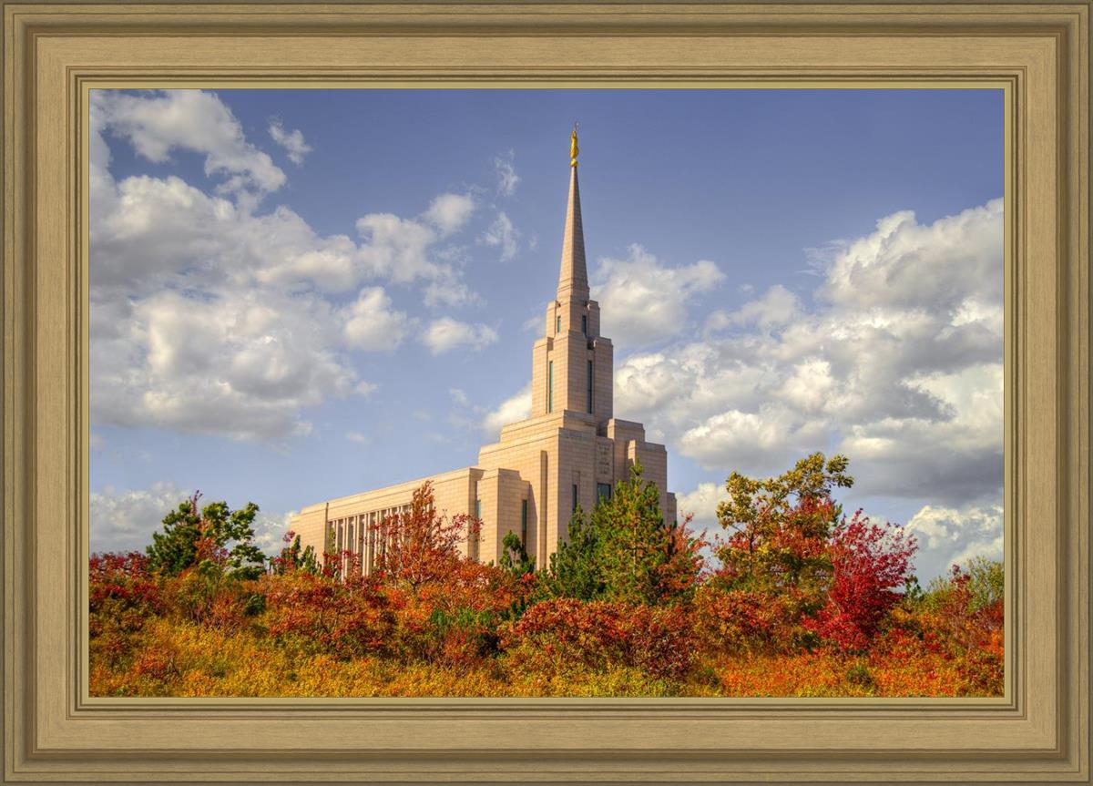 Oquirrh Mtn. Utah Temple Fall Colors