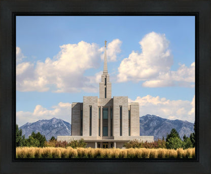 Oquirrh Mtn. Utah Temple Mountain of God Gallery Wrap