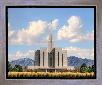 Oquirrh Mtn. Utah Temple Mountain of God Gallery Wrap