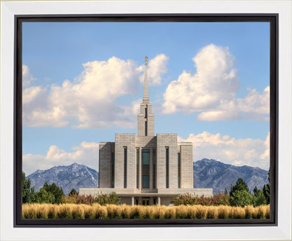 Oquirrh Mtn. Utah Temple Mountain of God Gallery Wrap