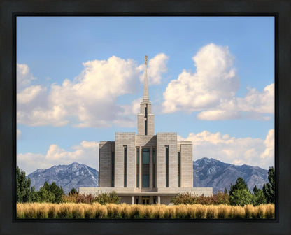 Oquirrh Mtn. Utah Temple Mountain of God Gallery Wrap
