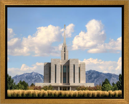 Oquirrh Mtn. Utah Temple Mountain of God Gallery Wrap