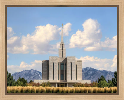 Oquirrh Mtn. Utah Temple Mountain of God Gallery Wrap