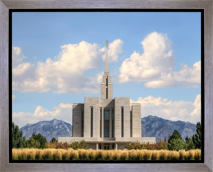 Oquirrh Mtn. Utah Temple Mountain of God Gallery Wrap