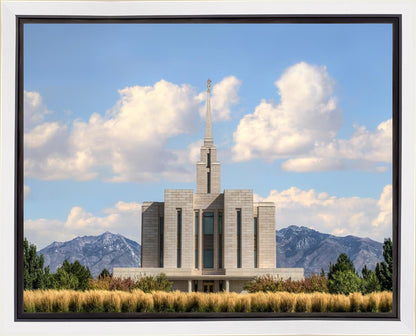 Oquirrh Mtn. Utah Temple Mountain of God Gallery Wrap