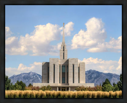 Oquirrh Mtn. Utah Temple Mountain of God Gallery Wrap