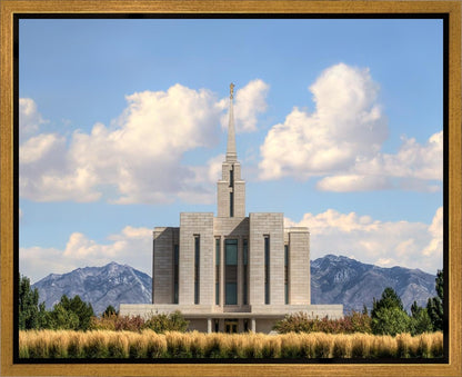 Oquirrh Mtn. Utah Temple Mountain of God Gallery Wrap