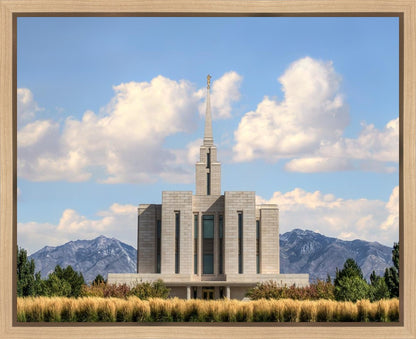 Oquirrh Mtn. Utah Temple Mountain of God Gallery Wrap