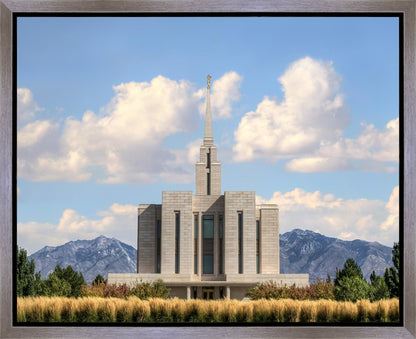 Oquirrh Mtn. Utah Temple Mountain of God Gallery Wrap